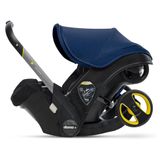 Cadeira De Bebe Para Carro 2 Em 1 Com Rodas Para Transporte E Cinto Reforcado, Ideal Para Recem Nascidos, Doona, Azul