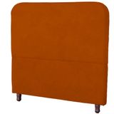 Cabeceira Casal King Size Estofada Para Cama Box Lizza Veludo Cor Terracota