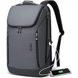 Mochila Para Laptop Com Porta Carregador Usb, Bange, Cinza