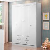 Guarda-roupa Infantil Helena 4 Pt 2 Gv Branco
