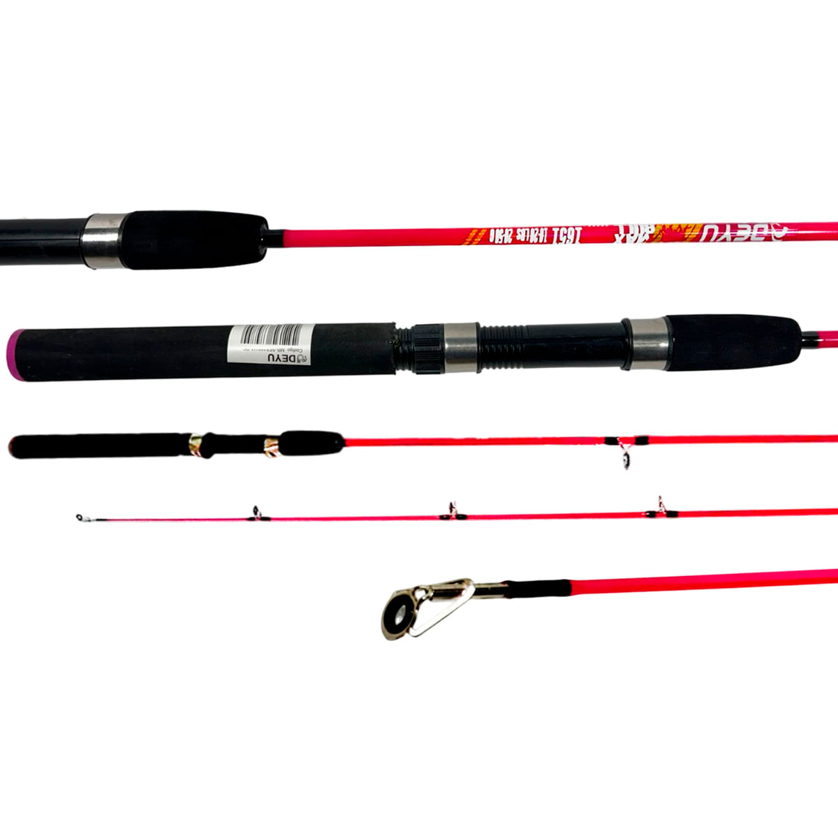 Vara Deyu Max Bull Molinete 1,66cm Inteiriça 10-20lbs Mb-sf1651m Fibra De Vidro