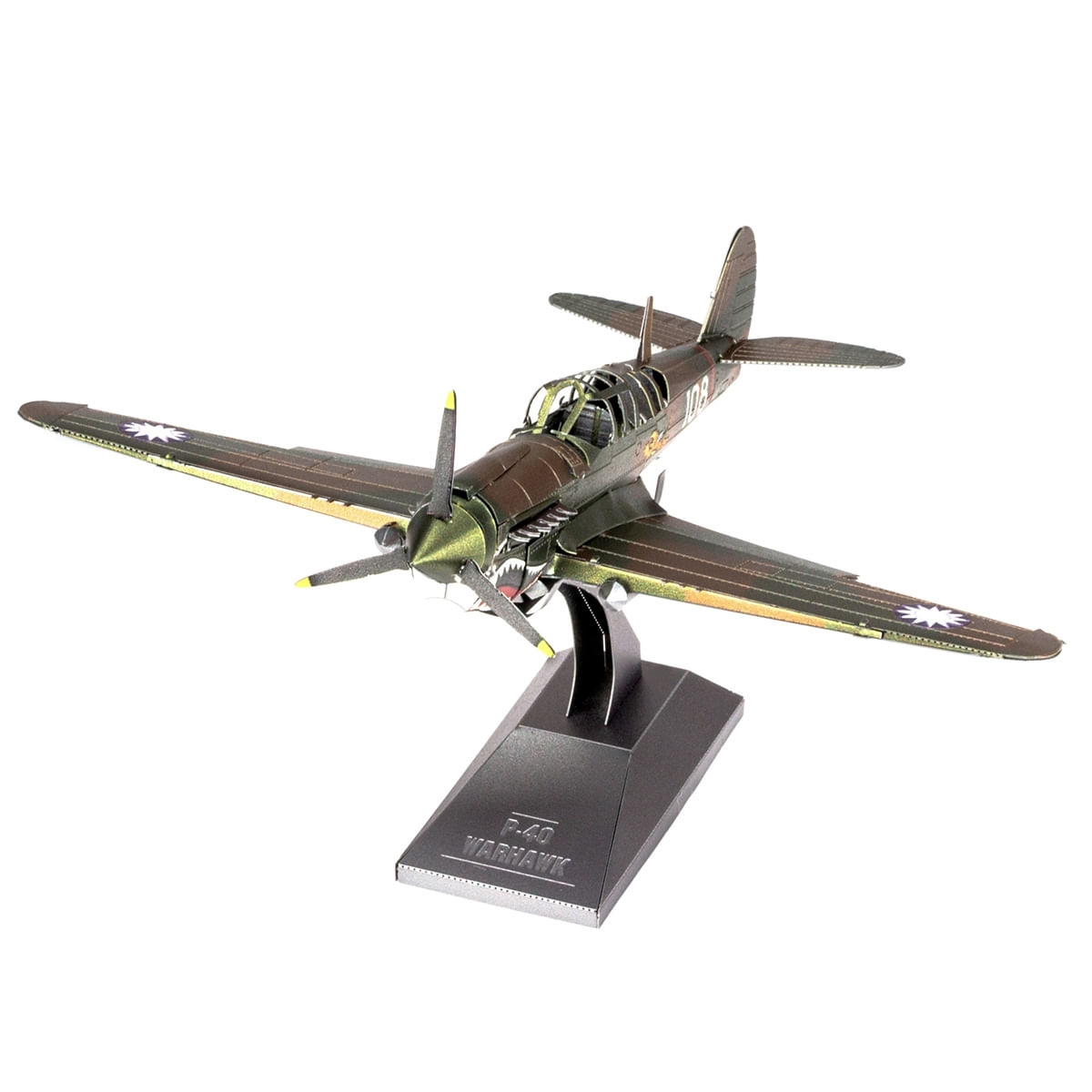 Miniatura De Montar Metal Earth Avião P-40 Warhawk