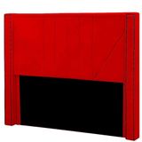 Cabeceira Casal King Size Estofada Para Cama Box Toronto Veludo Cor Vermelho