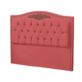 Cabeceira King Size Estofada Para Cama Box Maitê Veludo Cor Rose