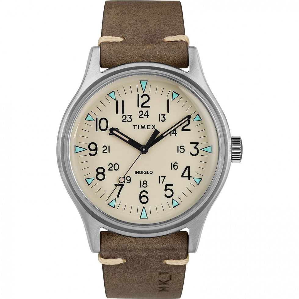 Relogio Masculino Analogico Automatico, Couro, Timex Tw2r96800, Marrom