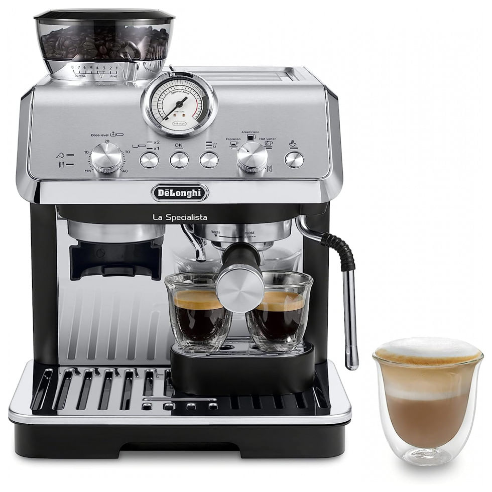 Cafeteira Eletrica Expresso 1l, Aco Inox, 110v, Delonghi Ec9155mb, Prateado