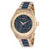 Relógio Feminino Angel, Invicta 24662, Ouro Rosa E Azul