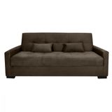 Sofa Cama Lavinia Matrix 3 Lugares Marrom