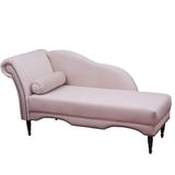 Chaise Longue Divã Copenhagen Em Madeira De Reflorestamento Sintético 160cm Speciale Home Rosa