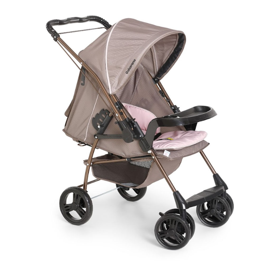 Carrinho De Bebe Galzerano 1017 Milano Reversivel Ii Travel System