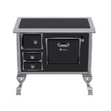 Fogão A Lenha Venax Premium Flp1.st.pto.sd Com Fornalha  Preto