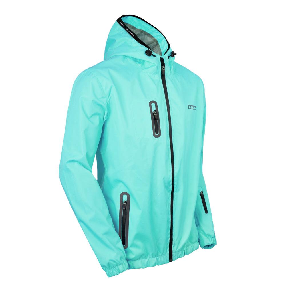 Jaqueta Corta Vento Impermeável Texx Neon Frio Chuva Moto - Azul - Xl