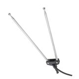 Antena Telescopica Tv Dupla 5 Estagios Cabo Fita 1 Metro