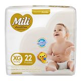 Fralda Descartavel Mili Love&amp;care Jumbo Tamanho Xg - 9 Pacotes Com 22 Fraldas