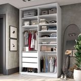 Guarda-roupa Closet Sion 3 Gv Branco 140 Cm