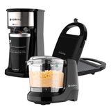 Kit Cadence Cafeteira To Go - Sanduicheira - Miniprocessador - 220v