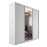 Guarda-roupa Casal Com 1 Espelho Geneve 3 Pt 4 Gv Branco