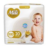 Fralda Descartavel Mili Love&amp;care Jumbo Tamanho G - 9 Pacotes Com 20 Fraldas