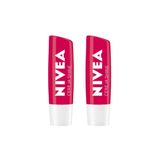 Protetor Labial Nivea 4,8g Cereja Shine - Kit C/2 Un