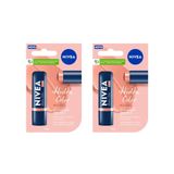 Protetor Labial Nivea 4,8g Hidra Color Nude - Kit C/2 Un