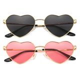 Óculos De Sol Jovakit Polarized Heart Para Mulheres Em Ouro/cinza+ouro/rosa
