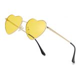 Óculos De Sol Jovakit Polarized Heart Para Mulheres Dourado/amarelo