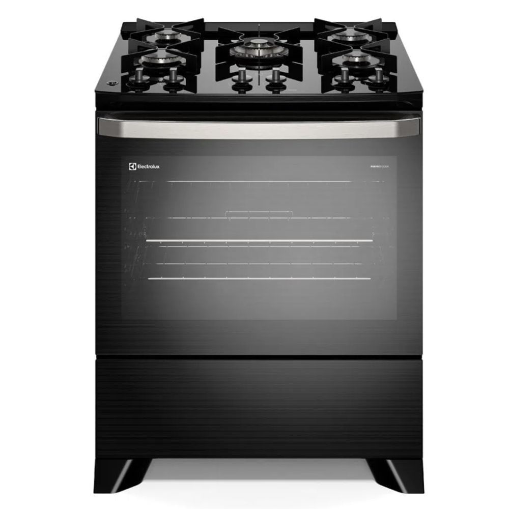 Fogão 5 Bocas Electrolux De Piso Experience Com Mesa De Vidro  Perfectcook E Vaporbake (fe5gp)