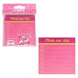 Bloco Adesivo Pink Vibes Lista Com 100 Folhas Leoarte