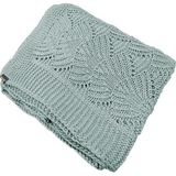 Manta Peseira De Tricot 90x180 Cm - Coquile Verde Menta