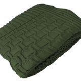 Manta Peseira De Tricot 90x180 Cm - Diamond Verde Militar