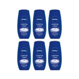 Sabonete Liquido Nivea 250ml Creme Care - Kit C/6un