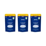 Sabonete Liquido Nivea Refil 200ml Cr Care - Kit C/3un