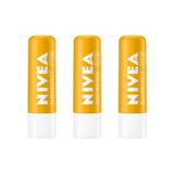 Protetor Labial Nivea 4,8g F30 - Kit C/3 Un