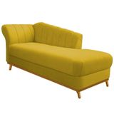 Diva Recamier Vanessa 160cm Lado Direito Suede Cor Amarelo