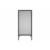 Balcão Alto Multiúso Itatiaia Smart - 1 Porta - Preto C/ Cinza Matte