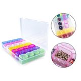 Caixa Organizadora Multicolor Miçangas Glitter 28 Potes