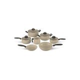 Jogo De Panelas Life 7 Peças Ceramic Vanilla Brinox