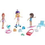 Polly Pocket Com 3 Bonecas Mattel