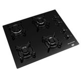 Cooktop Brastemp 4 Bocas Acendimento Automático E Discos Esmaltados Bdd61ae Preto Bivolt