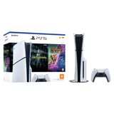 Console Playstation 5 Slim Disc  2 Jogos 1 Cont - So000124ps5  Branco/preto  110 Volts