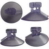 20 Ventosas 4 Cm C/corte Lateral Silicone Vidro Acrílico Pvc