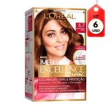 Kit C-06 Imédia Excellence Tinta Creme 6.7 Chocolate Puro