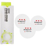 Bolinha De Ping Pong / Tenis De Mesa Brasport Com 3 Pecas