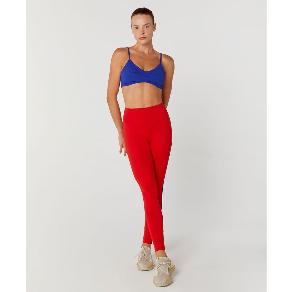 Calça Legging Alto Giro Feminina Sport Way 2412306 Vermelho/azul M