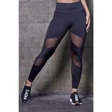 Calça Legging Feminina Tule Lisa 0201 Preto Gg