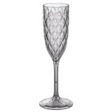 Taça De Plástico Para Champagne 200ml Cristal Glamour Incolor Plasutil Ref.14236