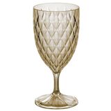 Taça De Plástico Para Água 380ml Cristal Glamour Âmbar Plasutil Ref.14233