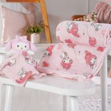 Manta Com Naninha Coral Fleece Turma Da Hello Kitty 75x100cm My Melody