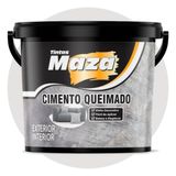 Cimento Queimado Revestimento Parede 5,6kg Maza Platina