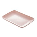 Travessa De Bambu Lines Retangular 21,5x14cm Rosa 2380 - Lyor